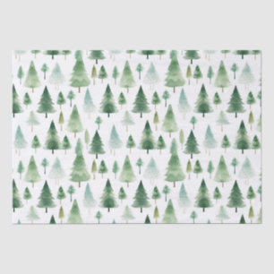Seda Papel de tejidos de los árboles de Navidad retro