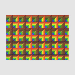 Seda Papel de tejidos de los bloques de arcoiris
