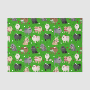 Seda Papel de tejidos de los navidades Pomeranianos