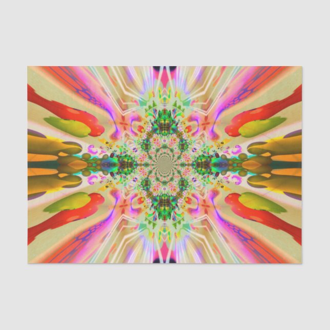 Seda Papel de tejidos de los paneles de color (Anverso)