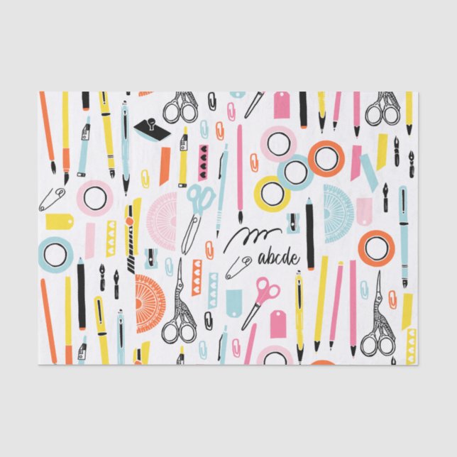 Seda Papel de tejidos de material de arte personalizado (Anverso)