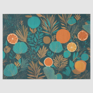 Seda Papel de tejidos de Naranjas de colores populares