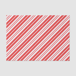 Seda Papel de tejidos de Navidades de rayas rojas vinta