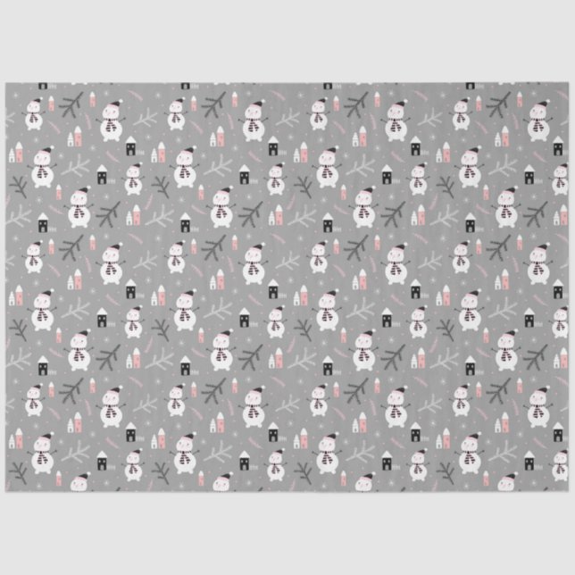 Seda Papel de tejidos de nieve (Anverso)