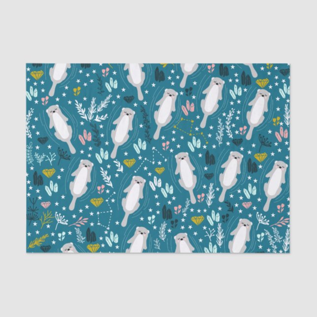 Seda Papel de tejidos de nutrias (Anverso)