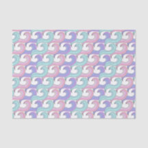 Papel de tejidos de patrón ondulado de onda colori