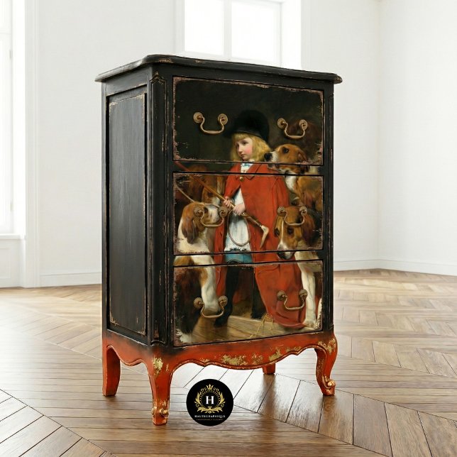 Seda Papel de tejidos de perros Chicas de cosecha (Subido por el creador)