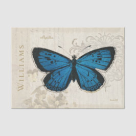 Seda Papel de tejidos de Personalizado de mariposa azul