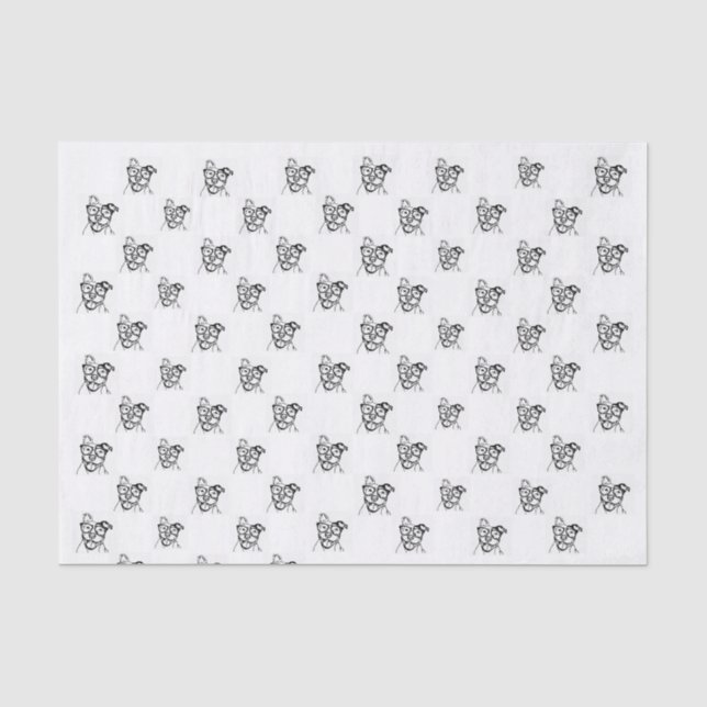 Seda Papel de tejidos de Pittie Fiesta (Anverso)