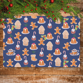 Seda Papel de tejidos de postres para navidades