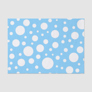Seda Papel de tejidos de puntos azules