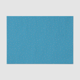 Seda Papel de tejidos de puntos de polka azul y blanco