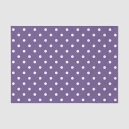 Seda Papel de tejidos de puntos de polka morado