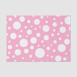 Seda Papel de tejidos de puntos rosados