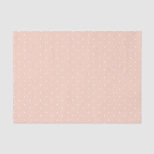 Seda Papel de tejidos de puntos rosados de polka