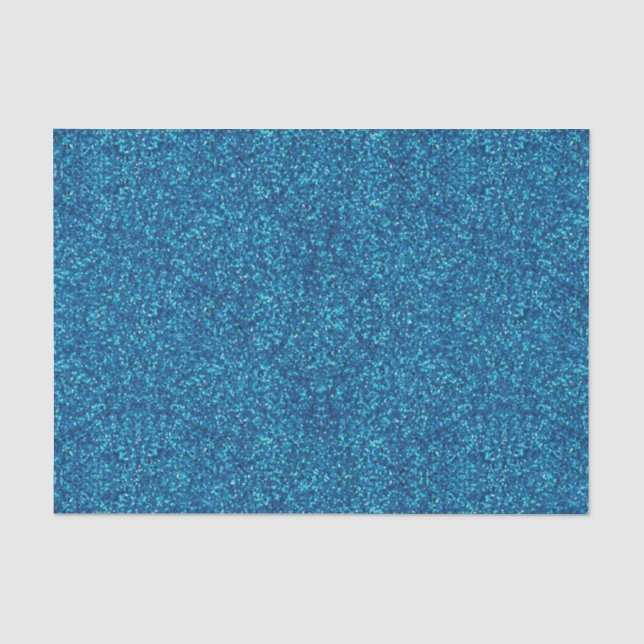 Seda Papel de tejidos de Purpurina azul (Anverso)
