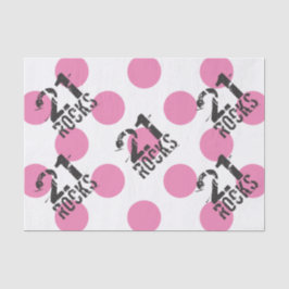 Seda Papel de tejidos de regalo de 21 cumpleaños