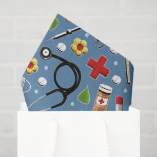 Seda Papel de tejidos de regalo para enfermera