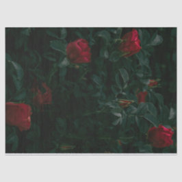 Seda Papel de tejidos de rosas rojas Desnudar Giftwrapi