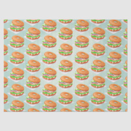 Seda Papel de tejidos de Salmon Bagels