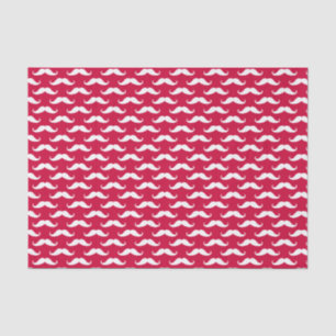 Seda Papel de tejidos de San Valentín de bigote rojo