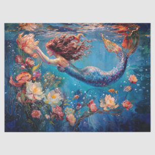 Seda Papel de tejidos de sirena subterránea