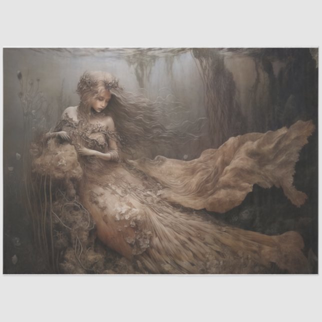 Seda Papel de tejidos de sirena ventilado (Anverso)