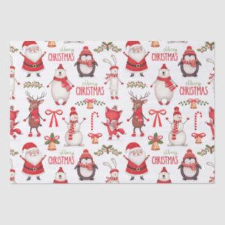 Seda Papel de tejidos de Snowman