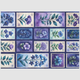 Seda Papel de tejidos de timbre de época colorido