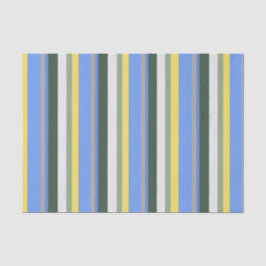 Seda Papel de tejidos de tira amarillo verde azul