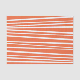 Seda Papel de tejidos de tiras de naranja