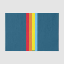 Seda Papel de tejidos de tiras retro (polivalente azul 