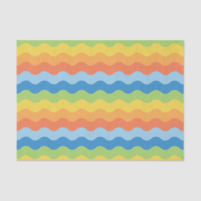 Seda Papel de tejidos de trama de ondas múltiples (Anverso)