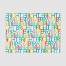 Papel de tejidos de vacaciones coloridos de árbole