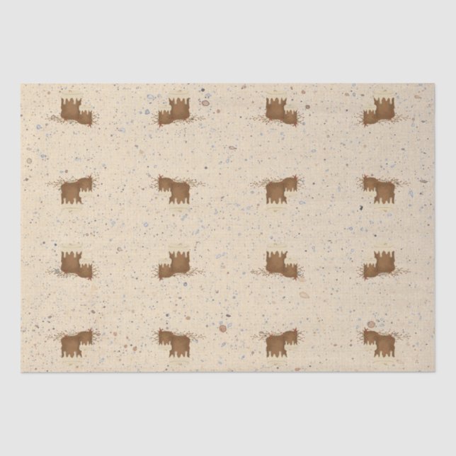 Seda Papel de tejidos de velas primitivas (Anverso)