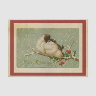Seda Papel de tejidos de vintage navideños