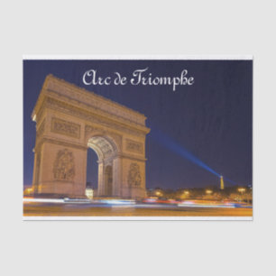 Seda Papel de tejidos del Arc de Triomphe
