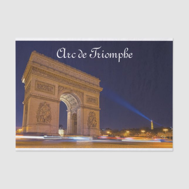 Seda Papel de tejidos del Arc de Triomphe (Anverso)