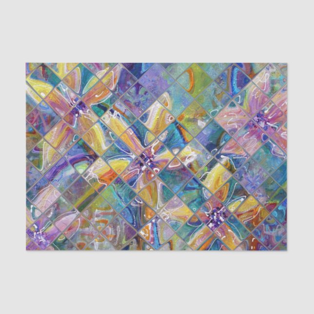 Seda Papel de tejidos del artista (Anverso)