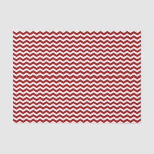 Seda Papel de tejidos del patrón de cheurón rojo y blan