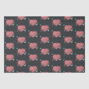 Seda Papel de tejidos del patrón de crochet Heart Yarn