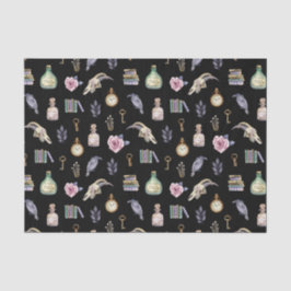 Seda Papel de tejidos del patrón de elementos de Hallow