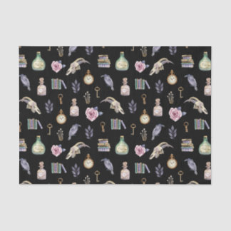 Seda Papel de tejidos del patrón de elementos de Hallow