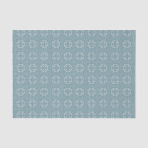 Seda Papel de tejidos del patrón de flor azul de lisa