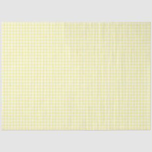 Seda Papel de tejidos del patrón de Gingham amarillo y