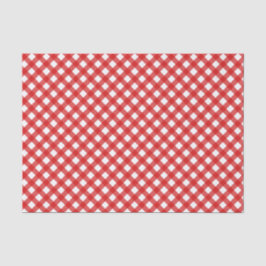 Seda Papel de tejidos del patrón de Gingham rojo