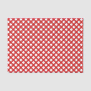 Seda Papel de tejidos del patrón de Gingham rojo