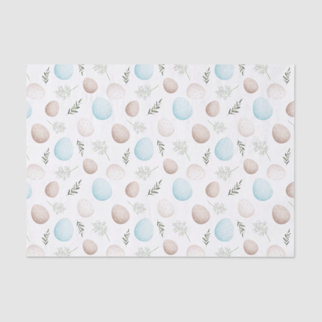 Seda Papel de tejidos del patrón de huevos de Pascua (Anverso)