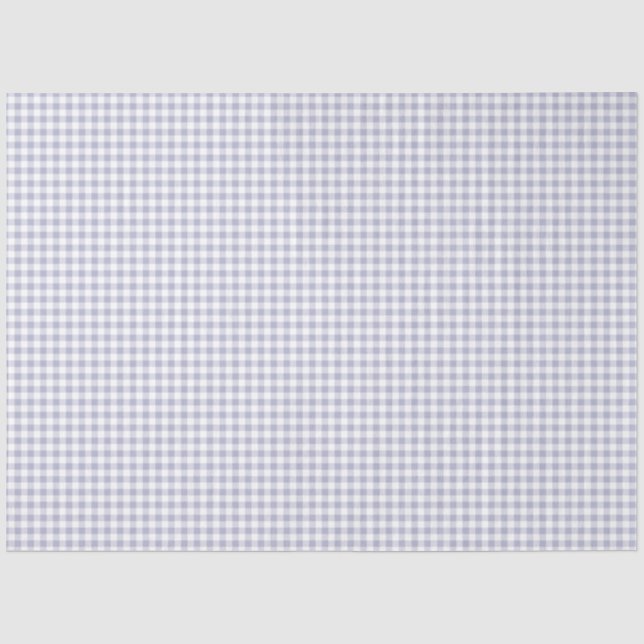 Seda Papel de tejidos del patrón lavanda y Gingham blan (Anverso)