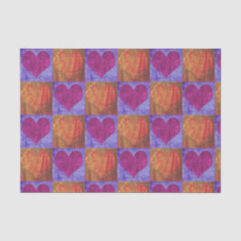 Seda Papel de tejidos Desnudo - Arte pop cardíaco